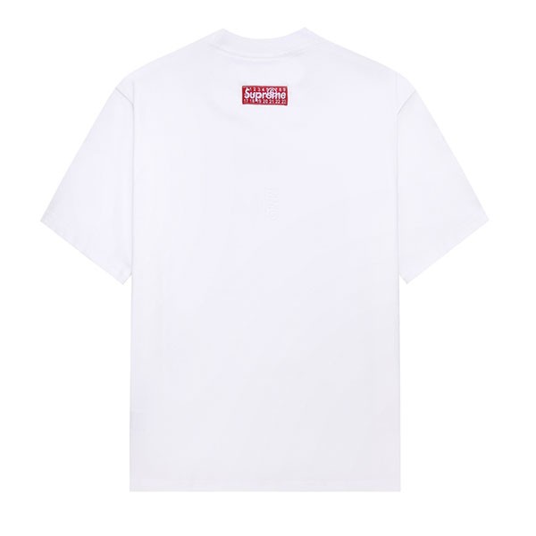 人気おすすめ シュプリーム×mm6 maison margiela コラボ  ボックス ロゴ tシャツ パロディ sht36952